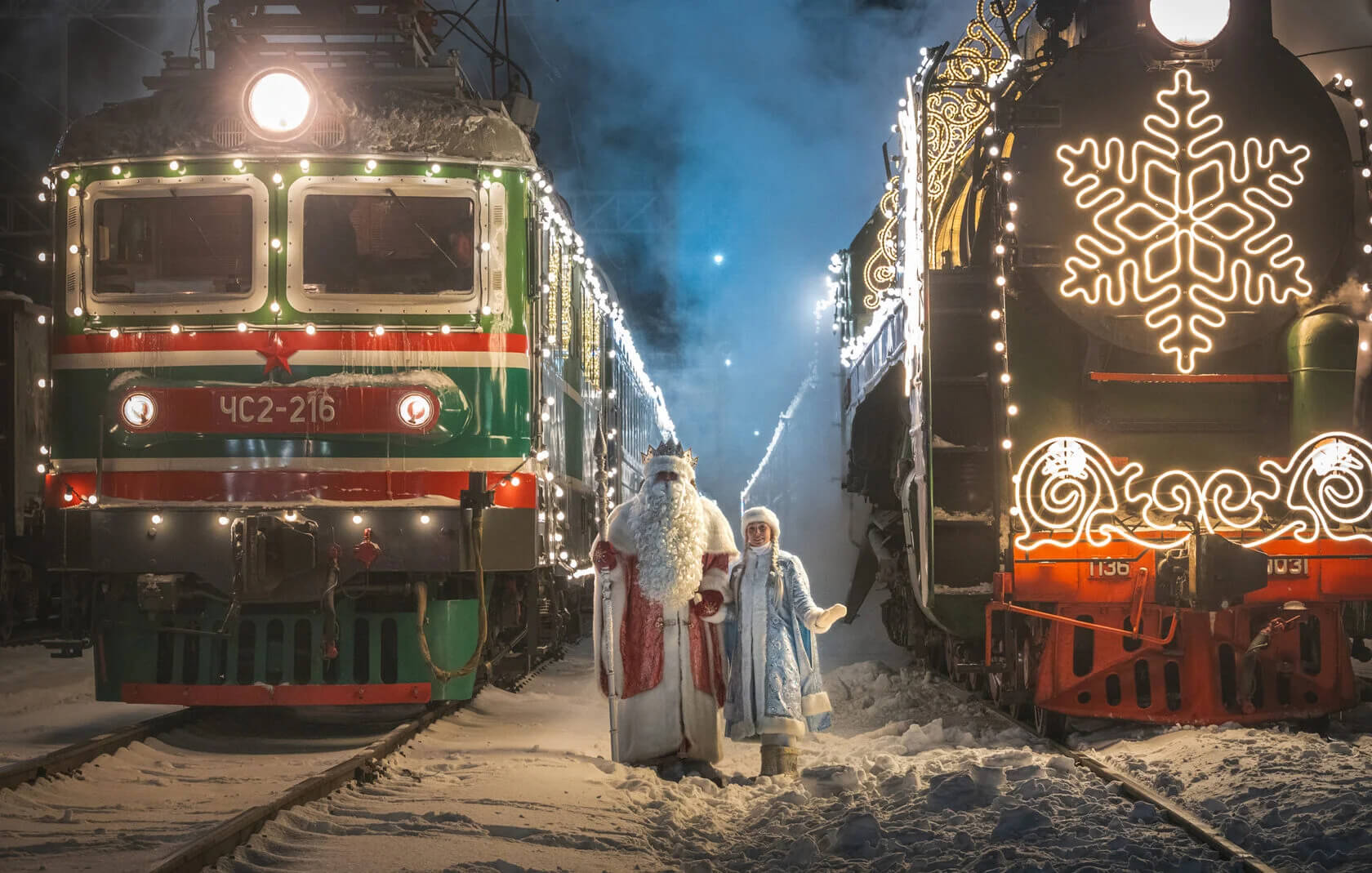 «Поезд Деда Мороза» продолжает колесить по российскому Северу